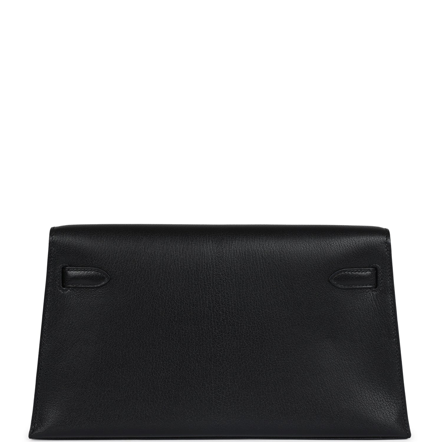 Replicate Hermes Kelly Elan Black Chevre Chamkila Palladium Hardware(1:1 replica)