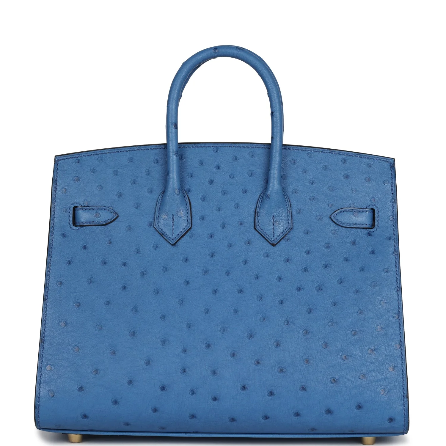 Replicate Hermes Birkin Sellier 25 Mykonos Ostrich Gold Hardware(1:1 replica)