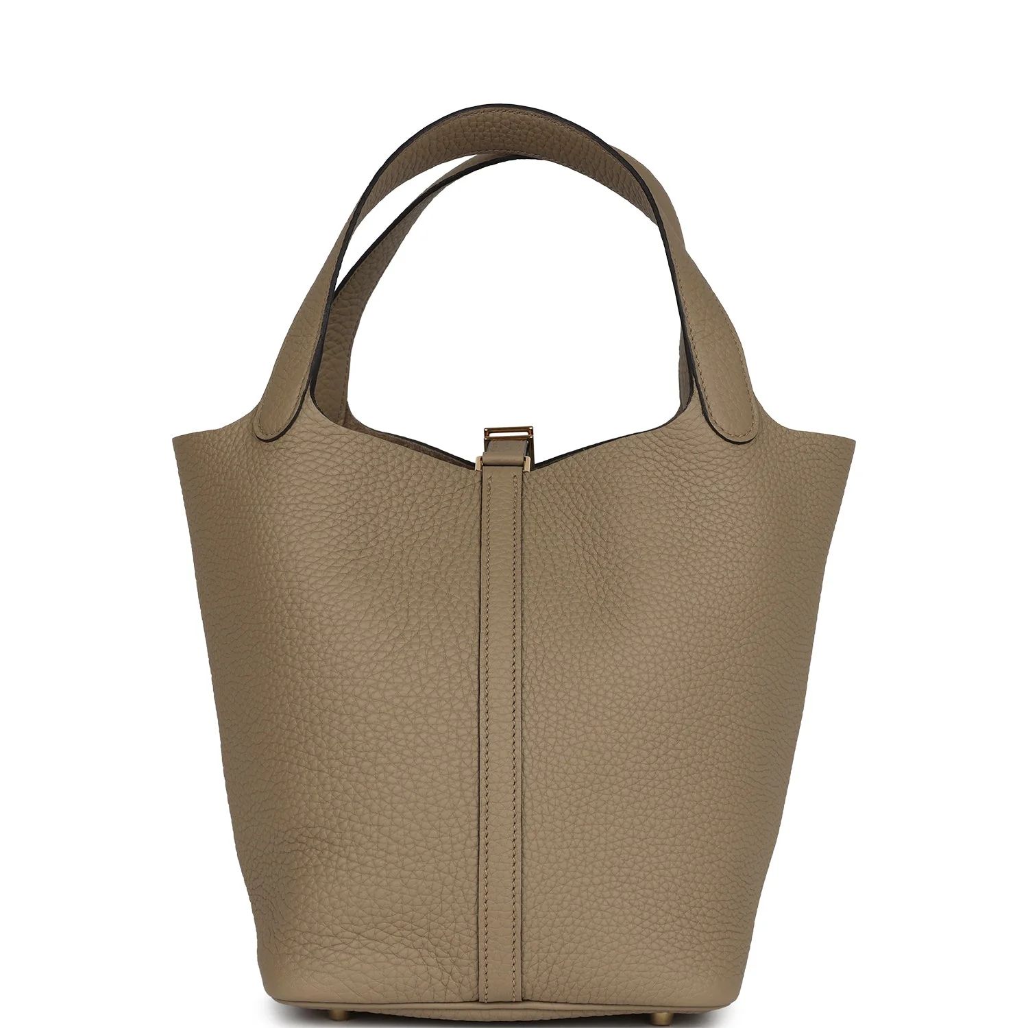 Replicate Hermes Picotin Lock 22 Beige Marfa Clemence Gold Hardware(1:1 replica)