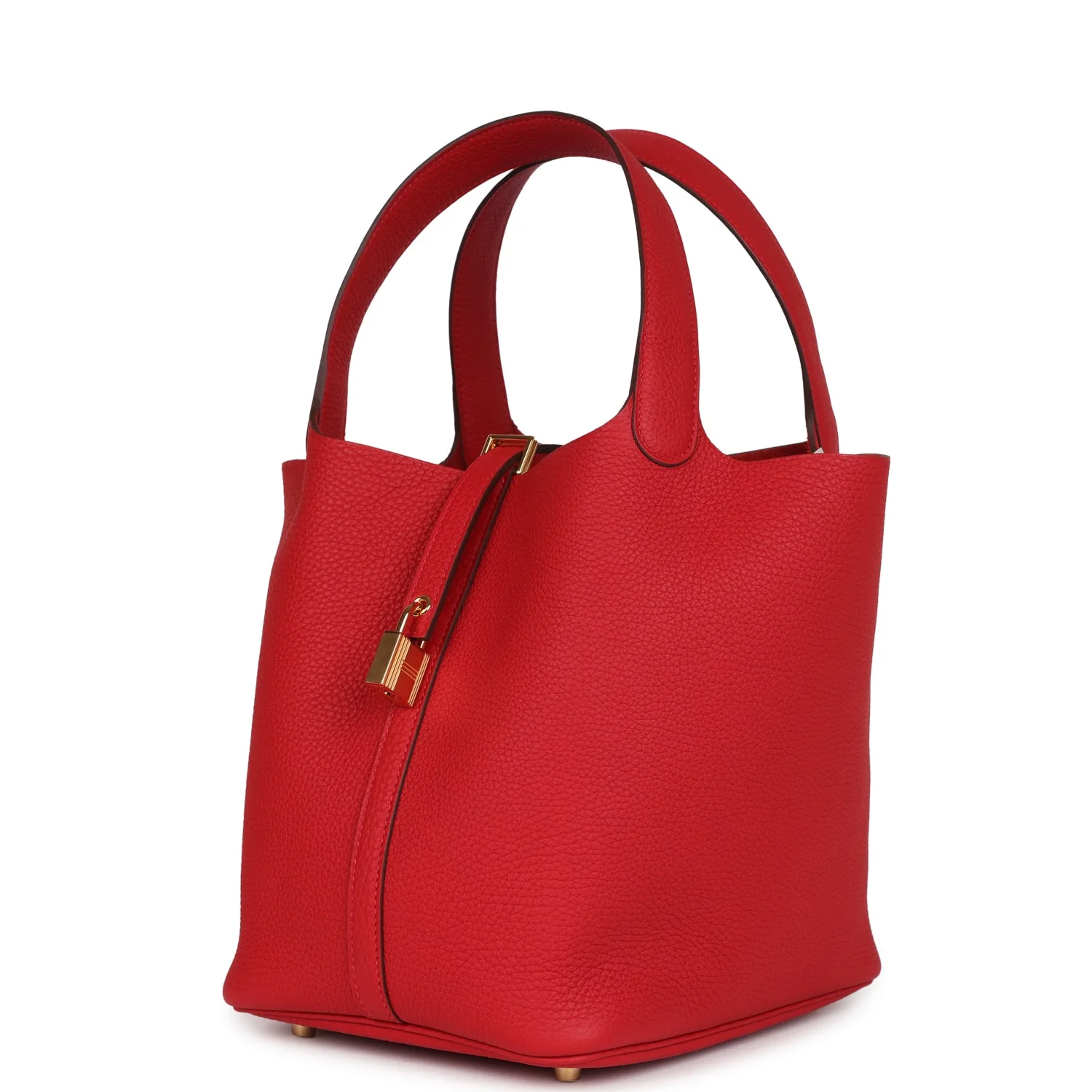 Replicate Hermes Picotin Lock 22 Vermillion Maurice Gold Hardware(1:1 replica)