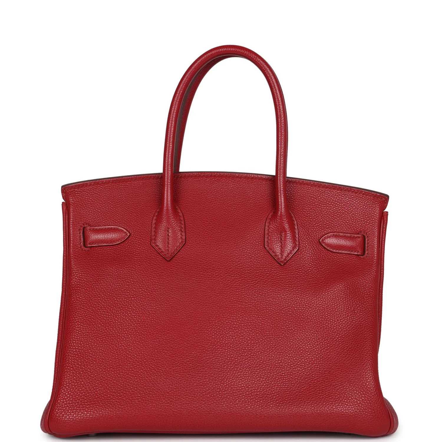 Replicate Hermes Birkin 30 Rouge Garance Togo Palladium Hardware(1:1 replica)