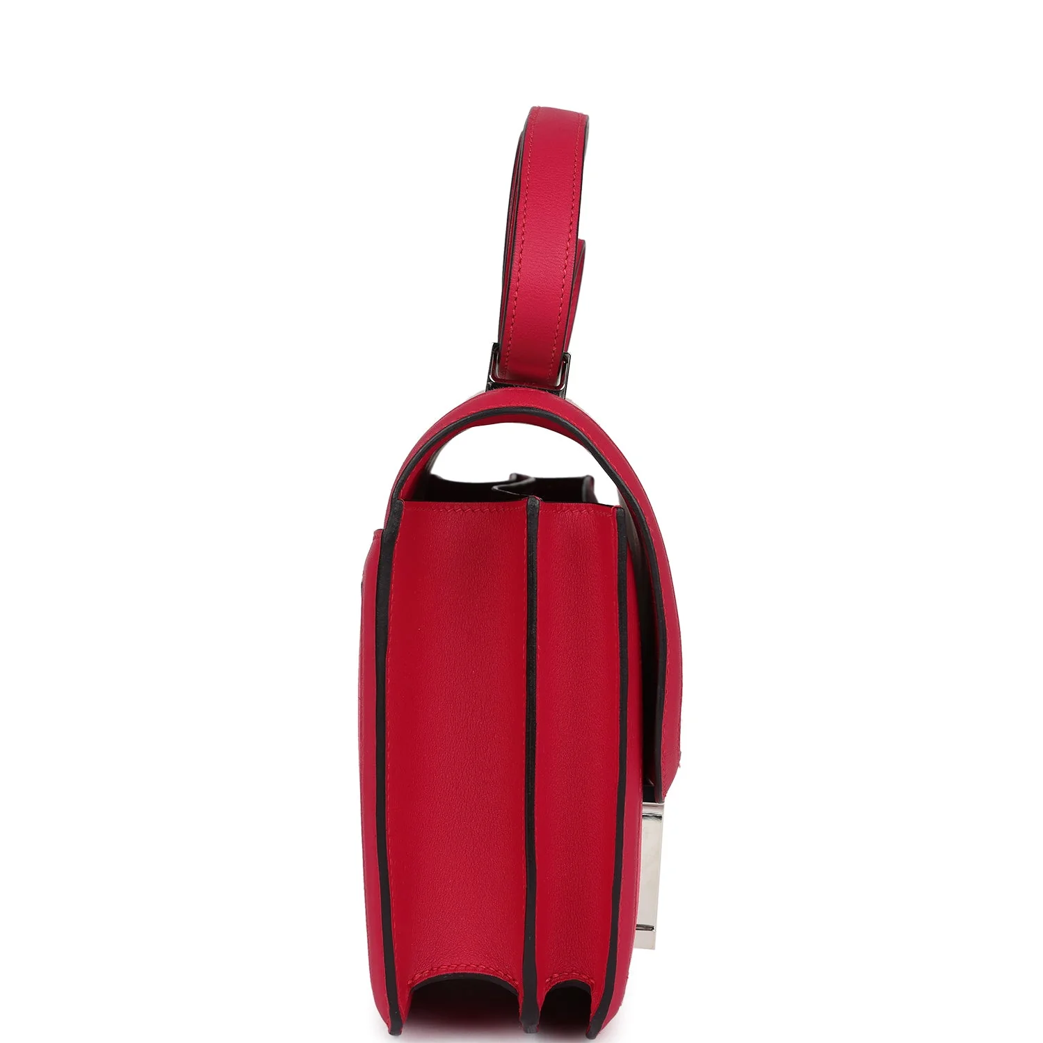 Replicate Hermes Constance 24 Rose Shocking and Ecru Toile H Berline and Framboise Swift Palladium Hardware(1:1 replica)