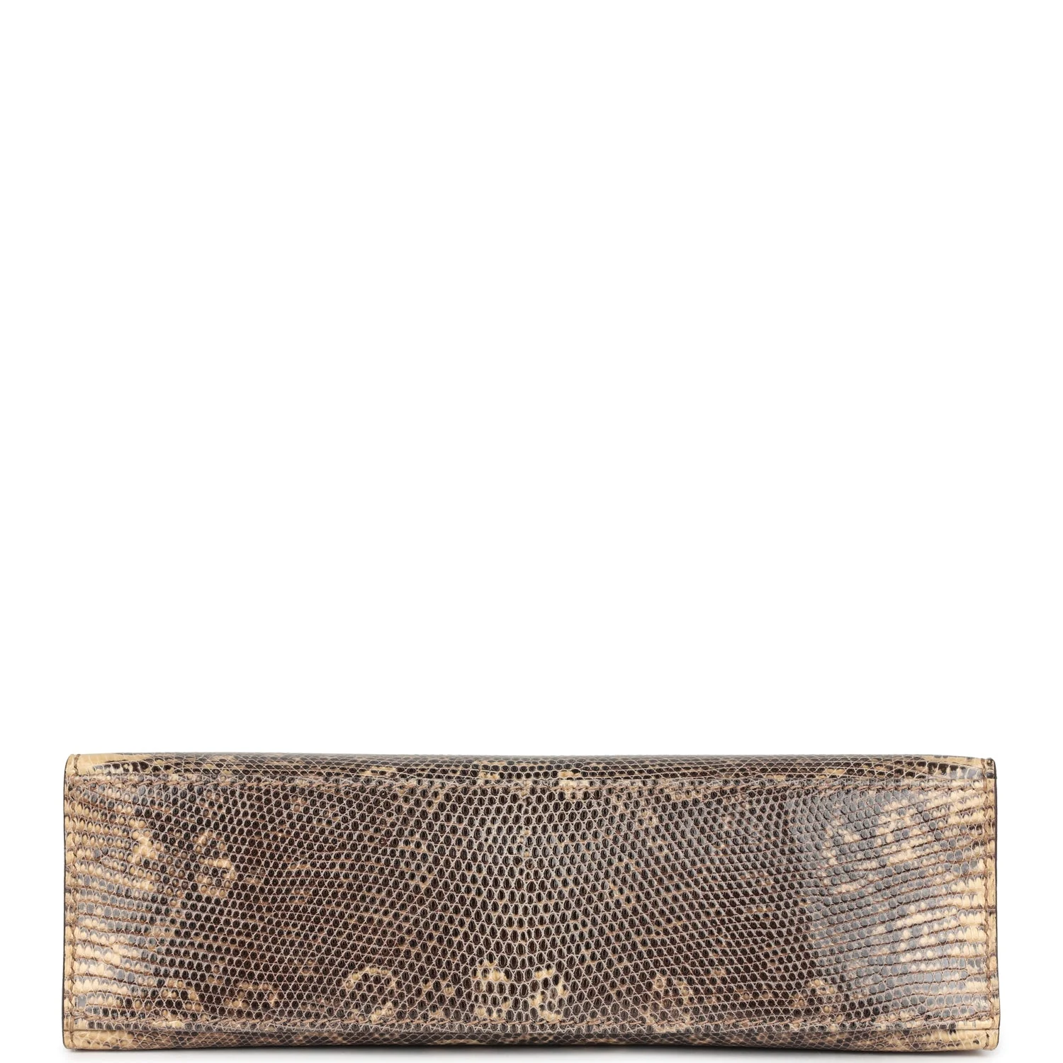 Replicate Hermes Kelly Pochette Desert Varanus Salvator Lizard Palladium Hardware(1:1 replica)