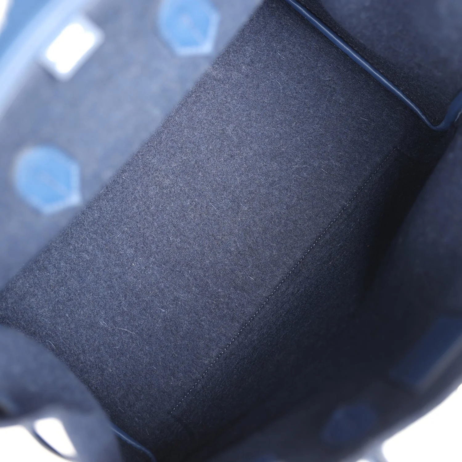 Replicate Hermes Birkin 35 Bleu Nuit Feutre Wool and Bleu De Malte Swift Palladium Hardware(1:1 replica)