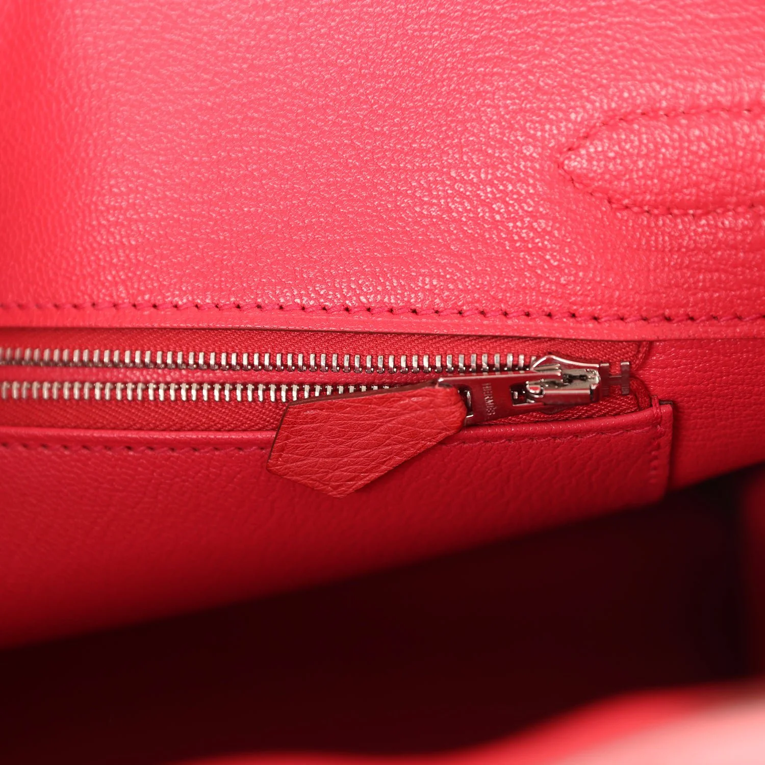 Replicate Hermes Birkin 30 Bougainvillea Ostrich Palladium Hardware(1:1 replica)