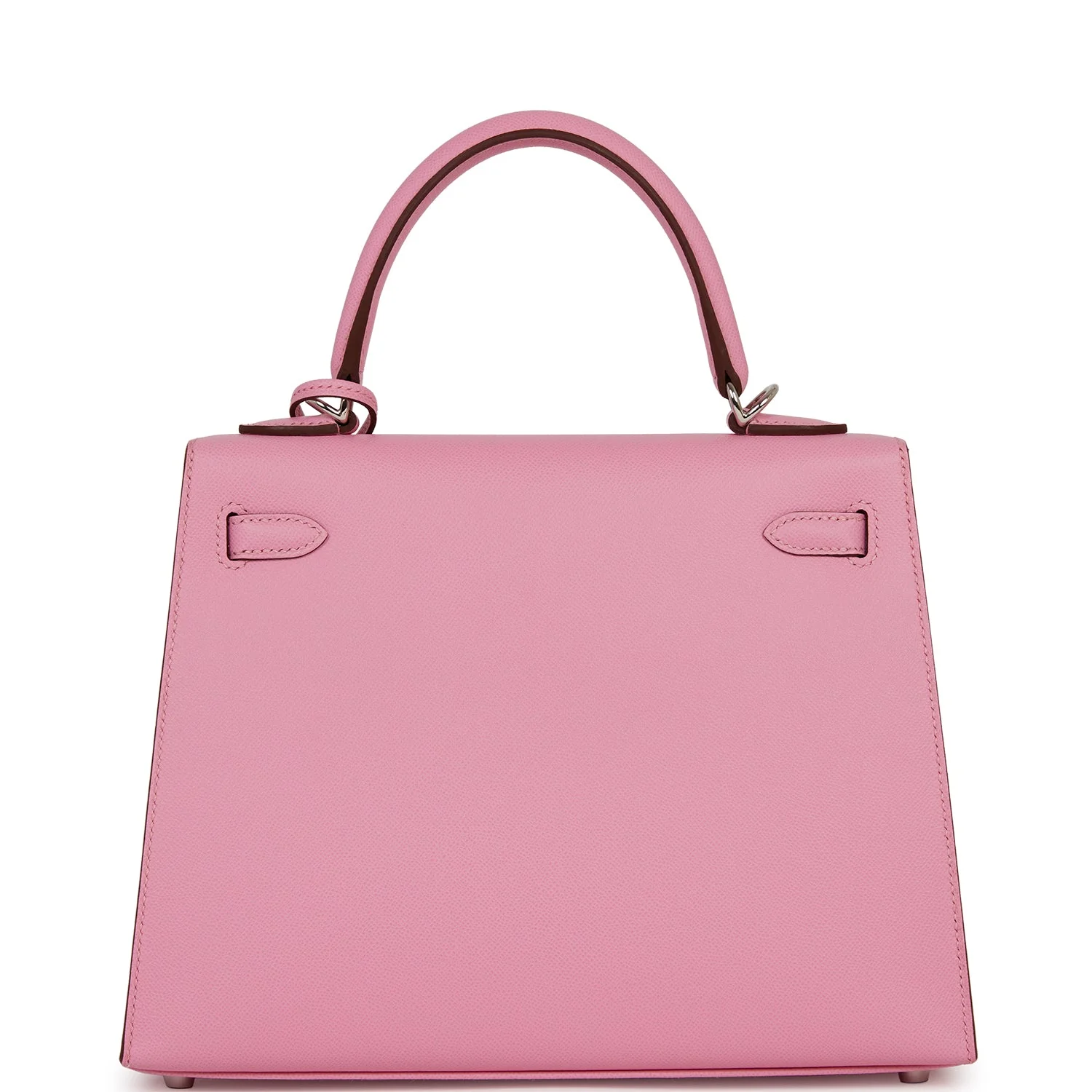 Replicate Hermes Kelly Sellier 25 Pink 5P Verso Madame Palladium Hardware(1:1 replica)