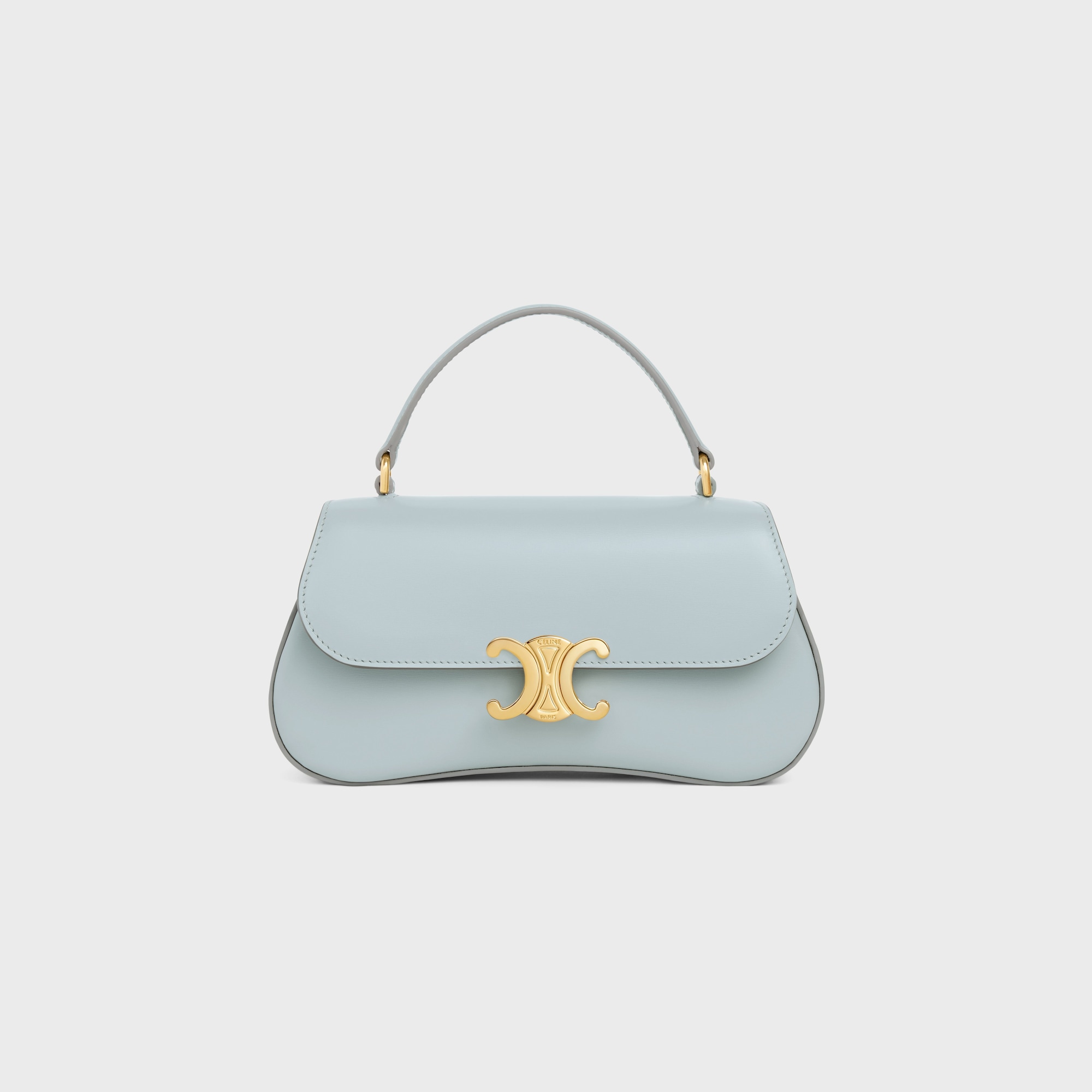 Replicate TEEN CELINE LOLA IN SHINY CALFSKIN ICE BLUE(1:1 replica)