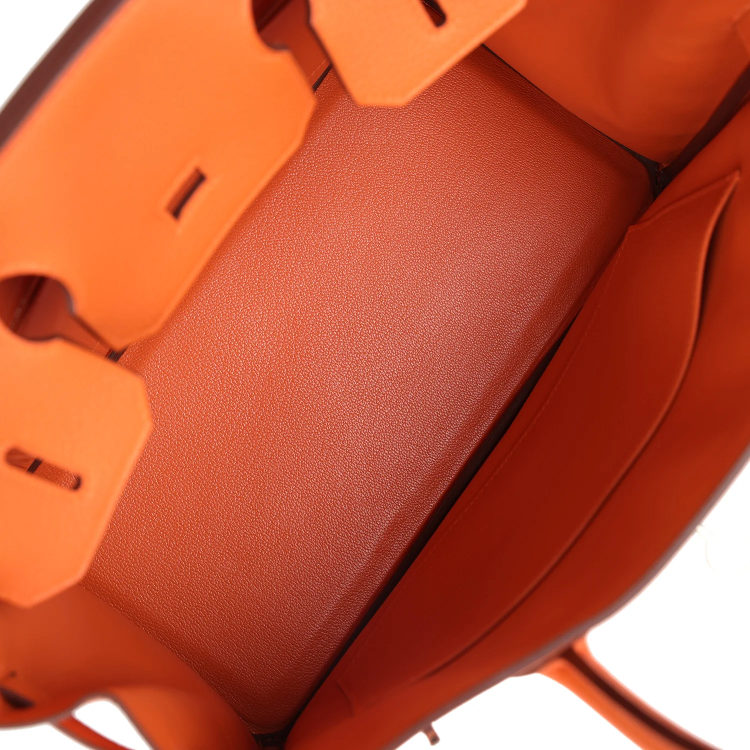 Replicate Hermes Birkin 30 Orange Togo Palladium Hardware(1:1 replica)