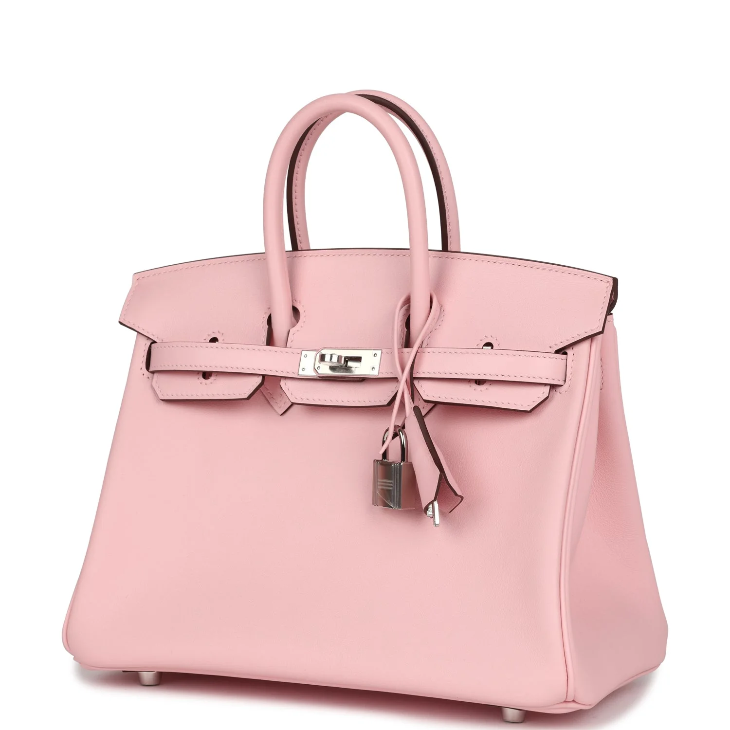 Replicate Hermes Birkin 25 Rose Sakura Swift Palladium Hardware(1:1 replica)