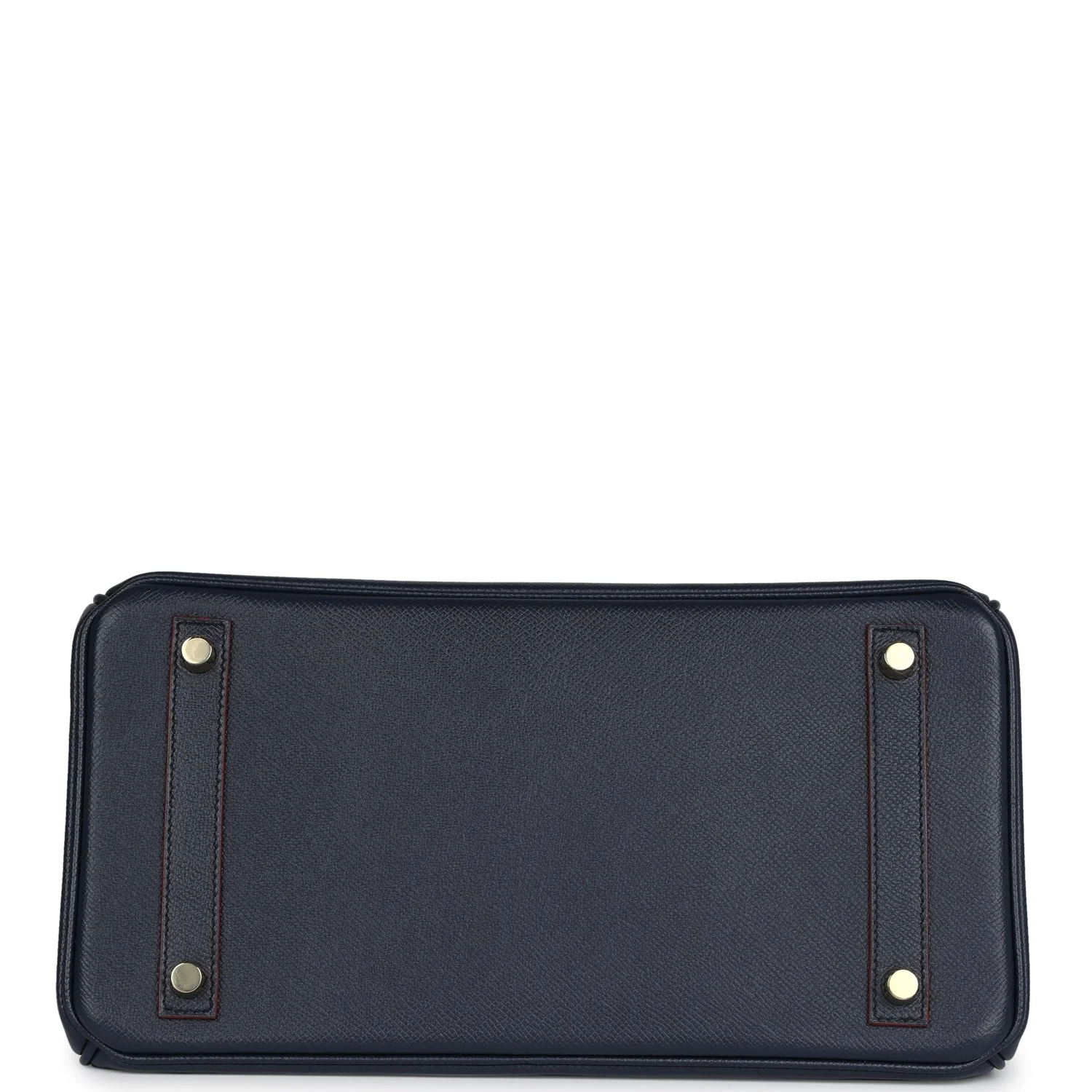 Replicate Hermes Birkin 30 Bleu Indigo and Rouge H Contour Epsom Gold Hardware(1:1 replica)