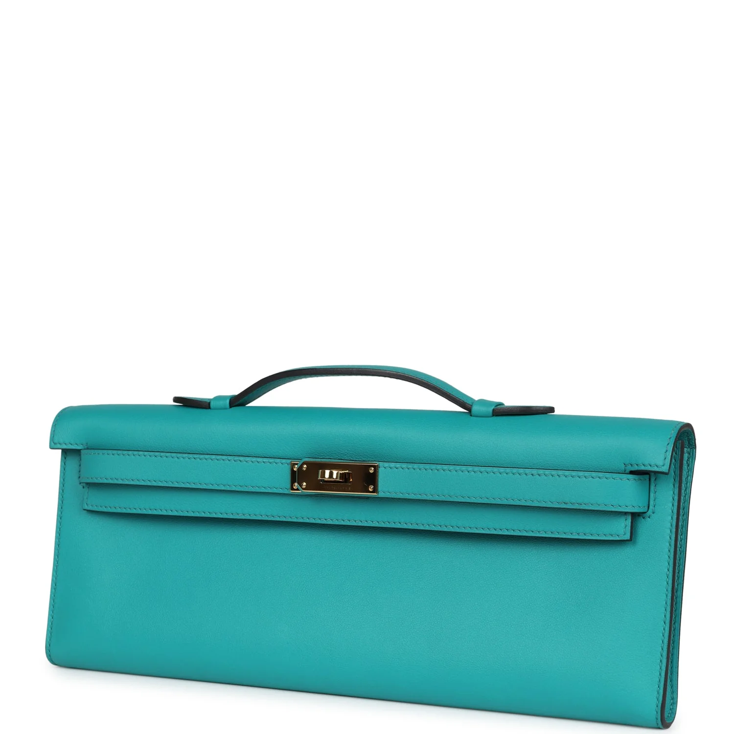 Replicate Hermes Kelly Cut Bleu Paon Swift Gold Hardware(1:1 replica)