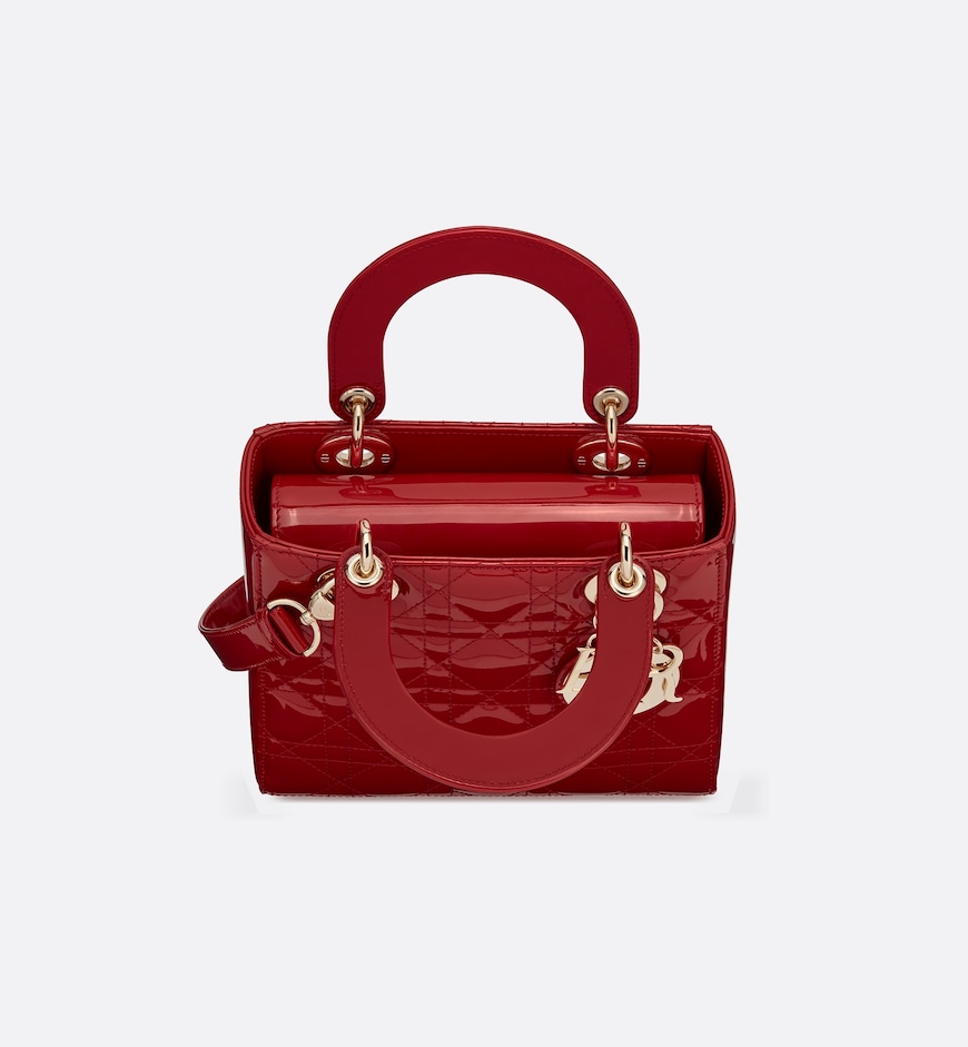 Replicate Dior Small Lady Dior Bag HandBags- patent leather(1:1 replica)