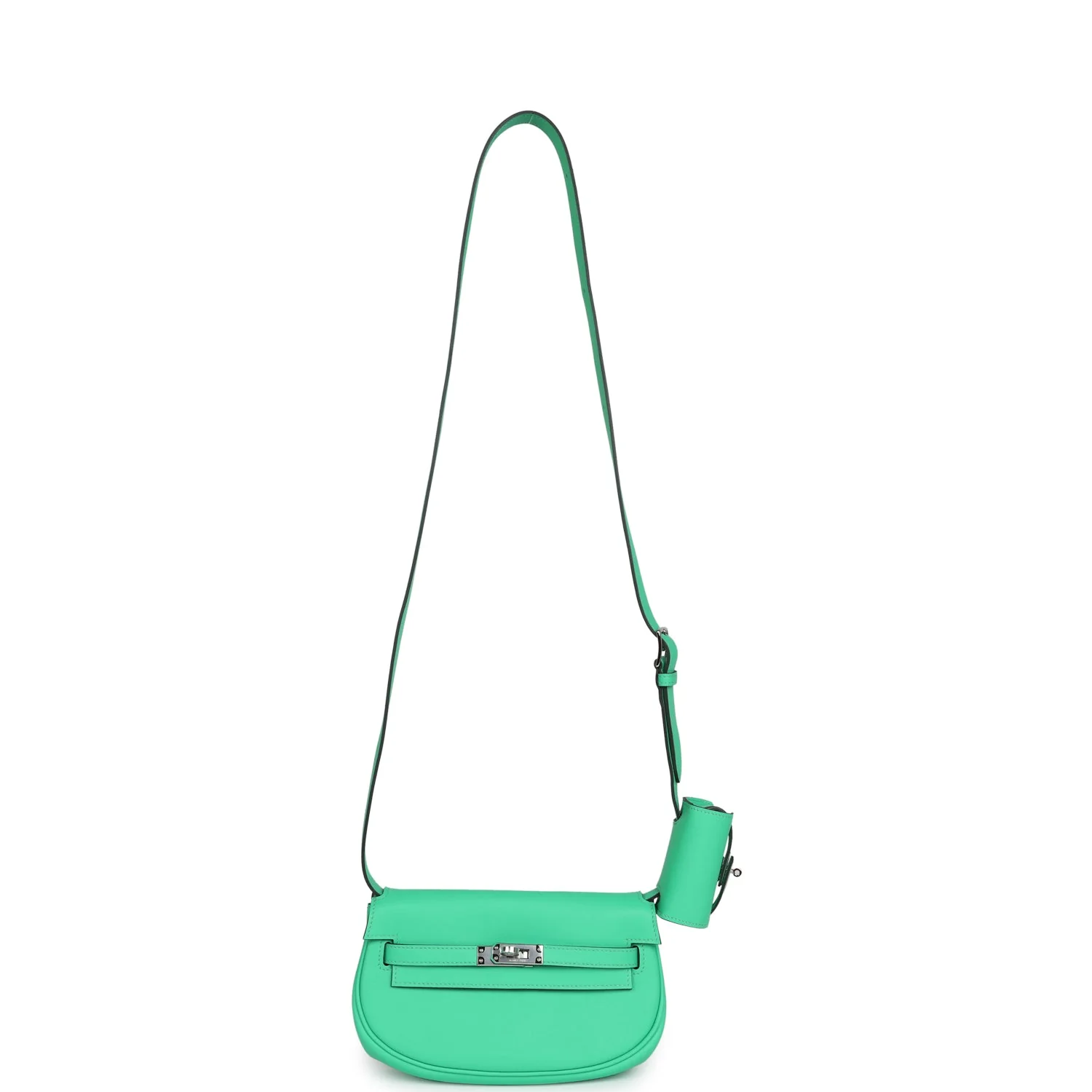 Replicate Hermes Kelly Moove Vert Comics Swift Palladium Hardware(1:1 replica)