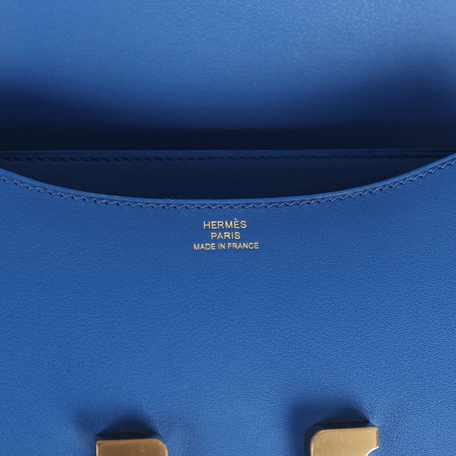 Replicate Hermes Constance 18 Bleu France Swift Gold Hardware(1:1 replica)