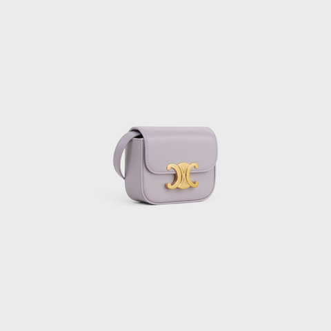Replicate MINI CLAUDE IN SHINY CALFSKIN LIGHT LILAC(1:1 replica)