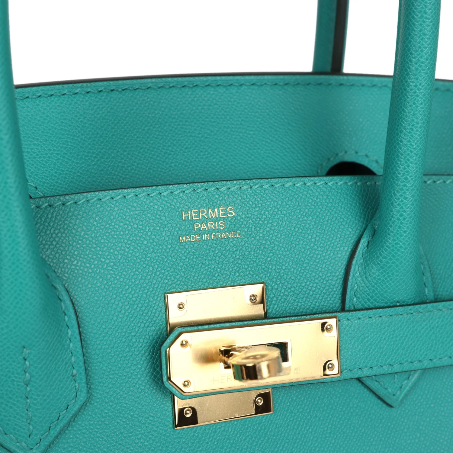 Replicate Hermes Birkin Sellier 30 Vert Verone Madame Gold Hardware(1:1 replica)