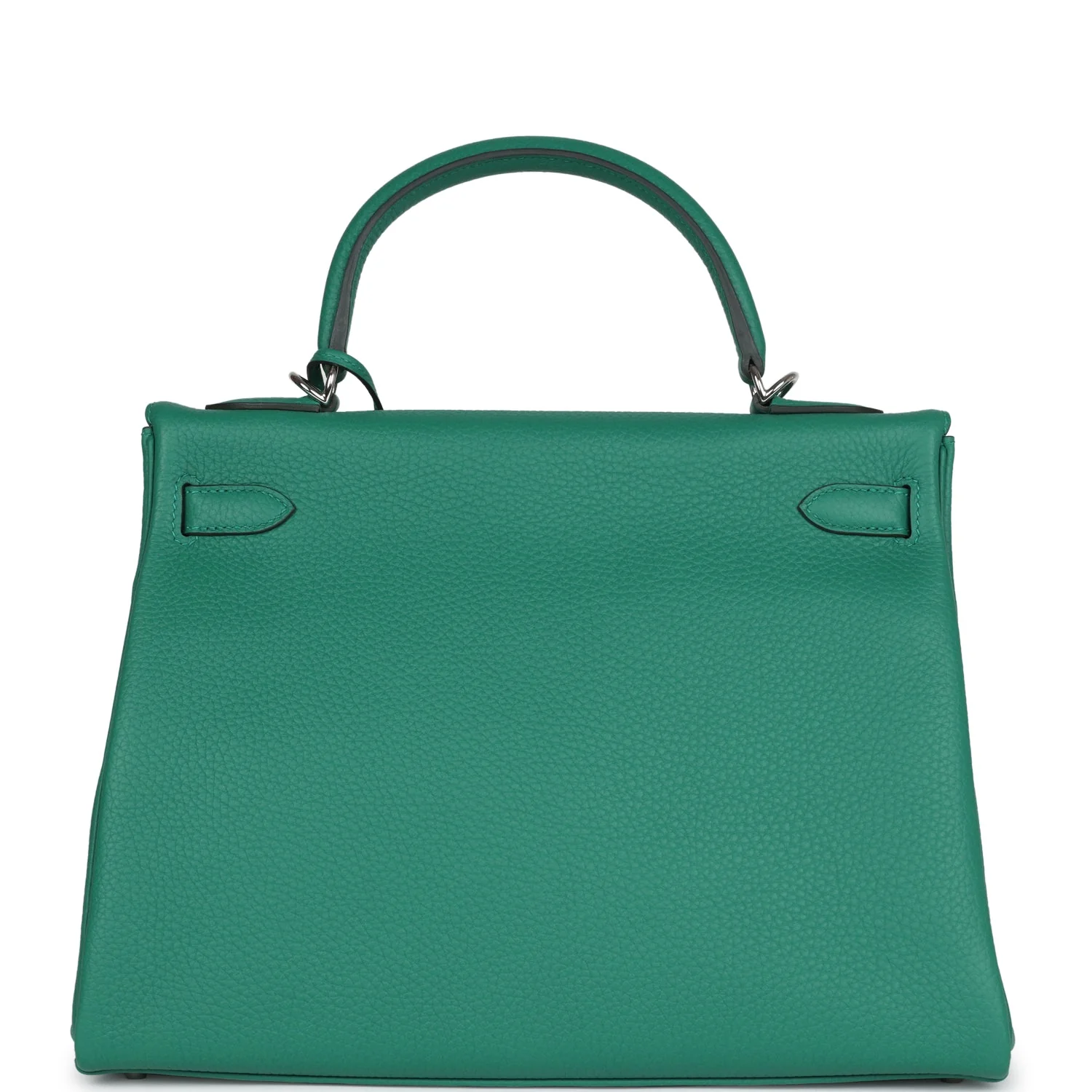 Replicate Hermes Kelly Retourne 32 Vert Vertigo Clemence Palladium Hardware(1:1 replica)