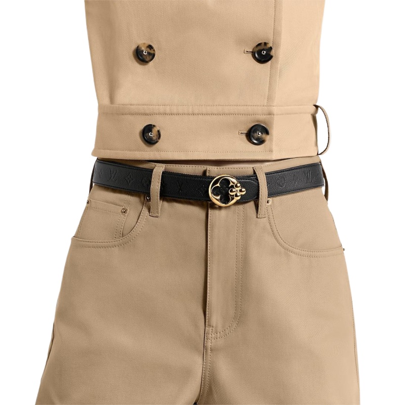 Replicate LV Flowergram Round 30mm Reversible Belt(1:1 replica)