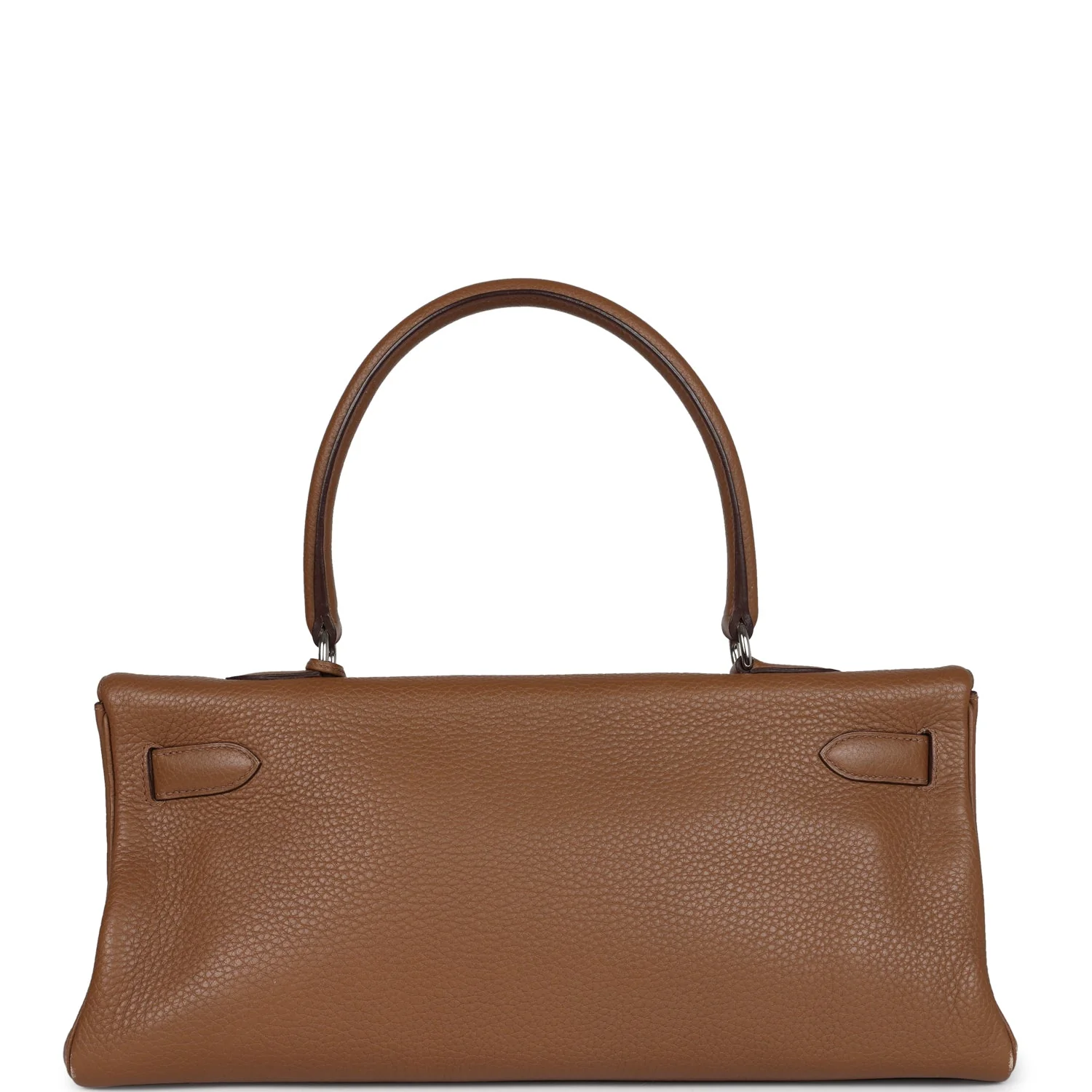 Replicate Hermes Fringe Shoulder Kelly 42 JPG Alezan Clemence Palladium Hardware(1:1 replica)