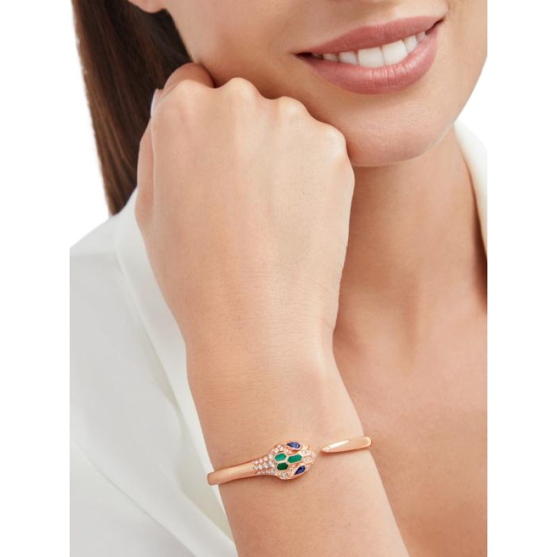 Replicate Serpenti Seduttori gilded snake bracelet(1:1 replica)