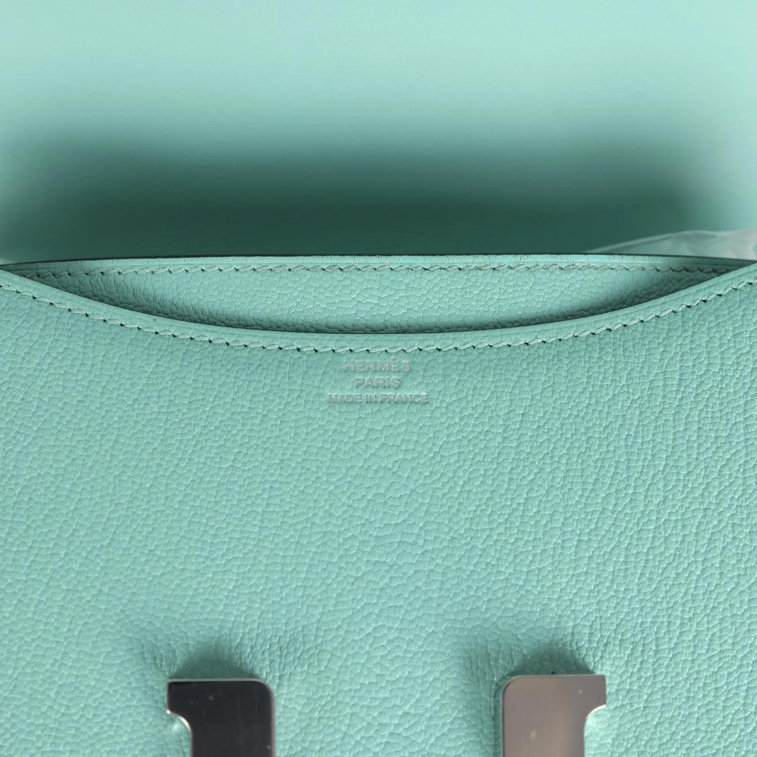 Replicate Hermes Constance 18 Aqua Chevre Palladium Hardware(1:1 replica)