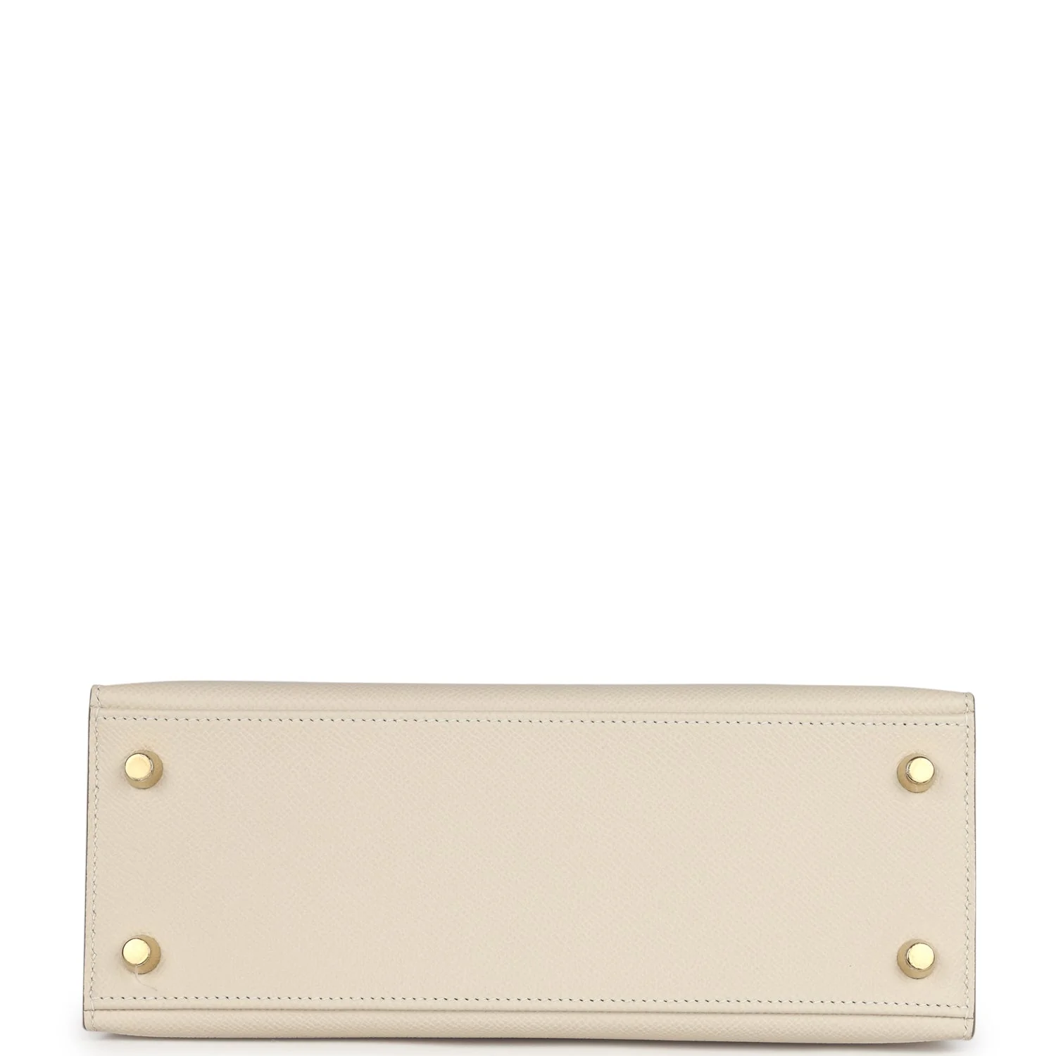 Replicate Hermes Kelly Sellier 25 Craie Epsom Gold Hardware(1:1 replica)