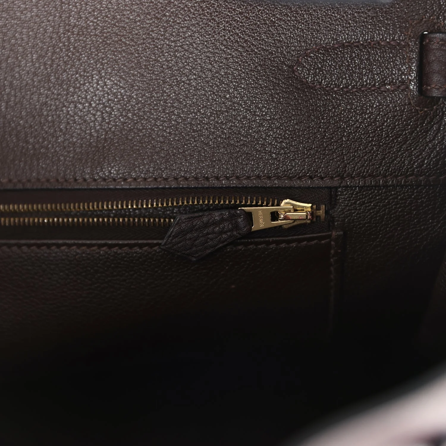 Replicate Hermes Birkin 35 Chocolat Fjord Gold Hardware(1:1 replica)