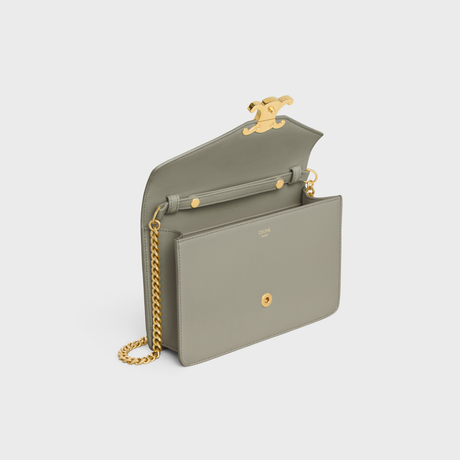 Replicate WALLET ON CHAIN MARGO IN SHINY CALFSKIN GREEN CLAY(1:1 replica)