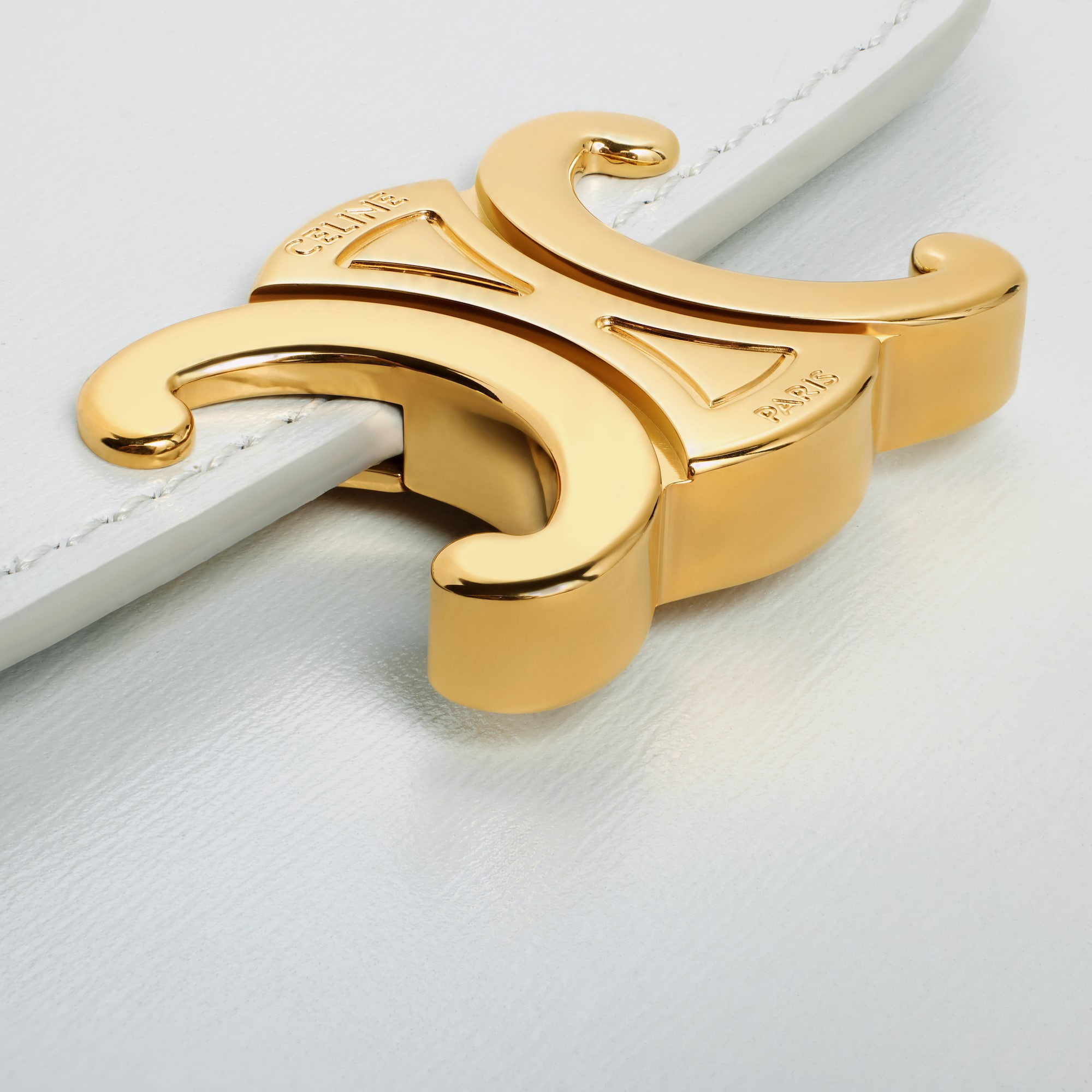 Replicate SMALL FLAP WALLER TRIOMPHE IN SHINY CALFSKIN MOON(1:1 replica)