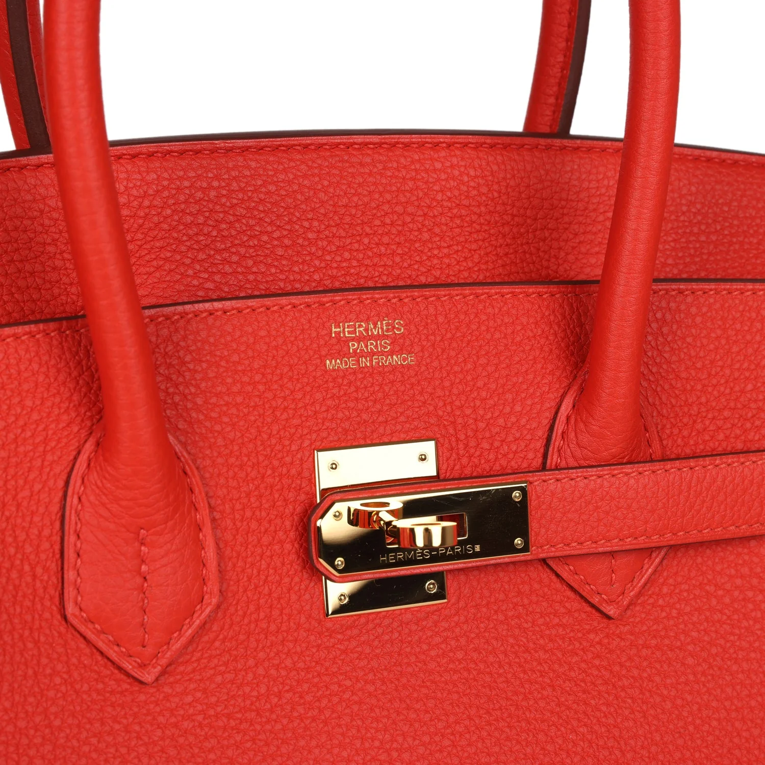Replicate Hermes Birkin 35 Capucine Togo Gold Hardware(1:1 replica)
