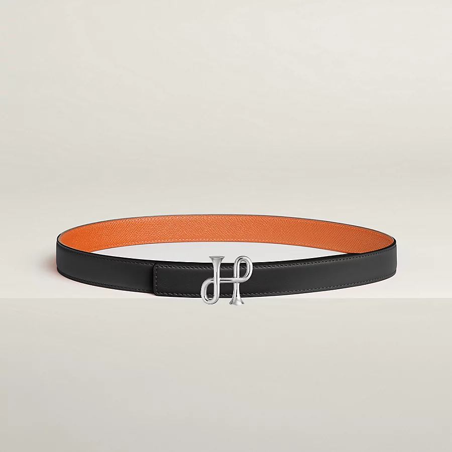 Replicate Cor Baroque belt buckle   Reversible leather strap 24 mm(1:1 replica)