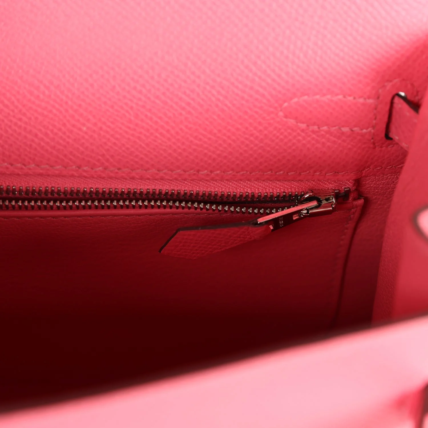 Replicate Hermes Kelly Sellier 25 Rose Azalee Epsom Palladium Hardware(1:1 replica)