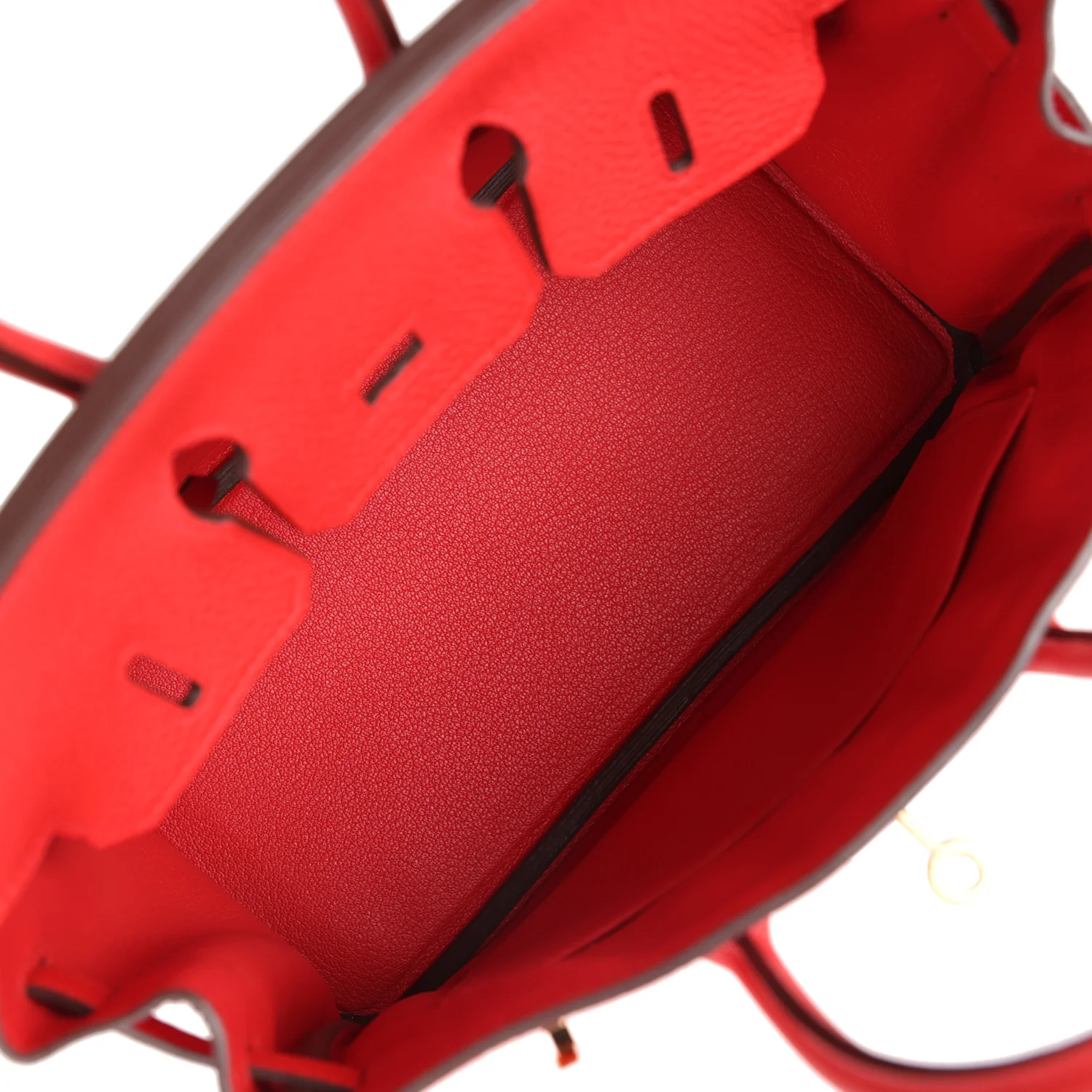 Replicate Hermes Birkin 25 Rouge de Coeur Togo Gold Hardware(1:1 replica)