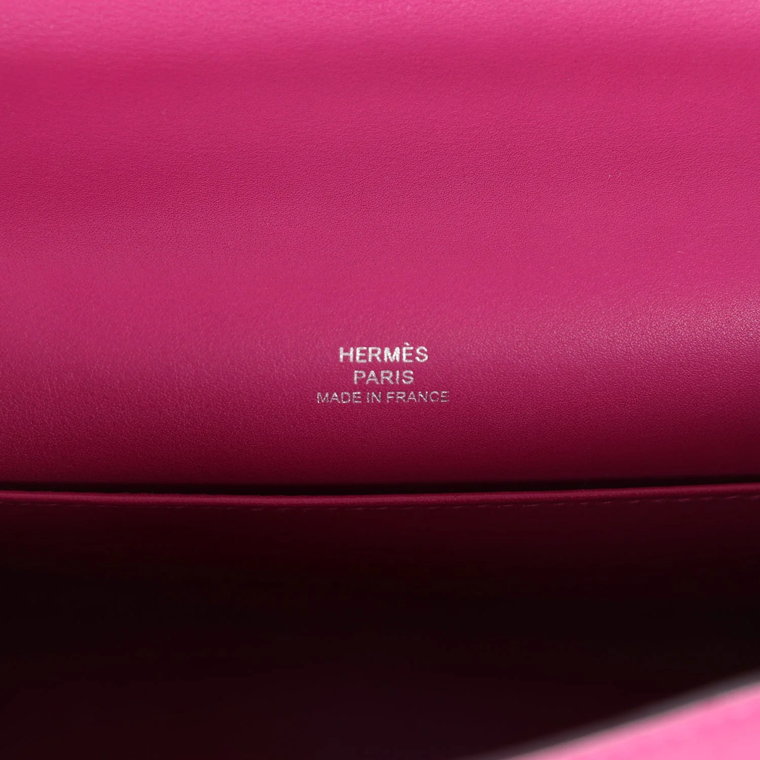 Replicate Hermes Kelly Pochette Rose Pourpre Swift Palladium Hardware(1:1 replica)