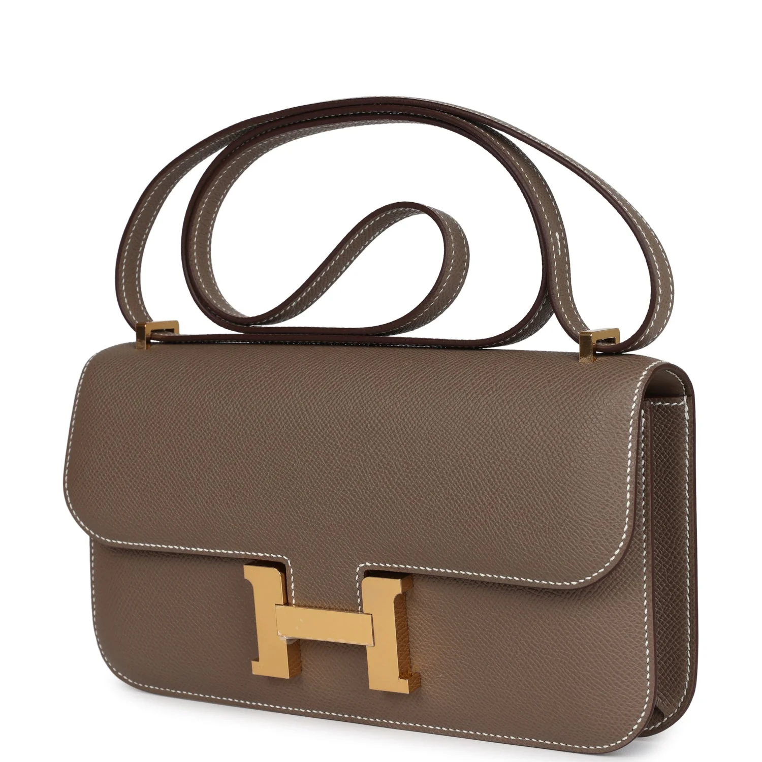 Replicate Hermes Constance Elan Etoupe Epsom Gold Hardware(1:1 replica)