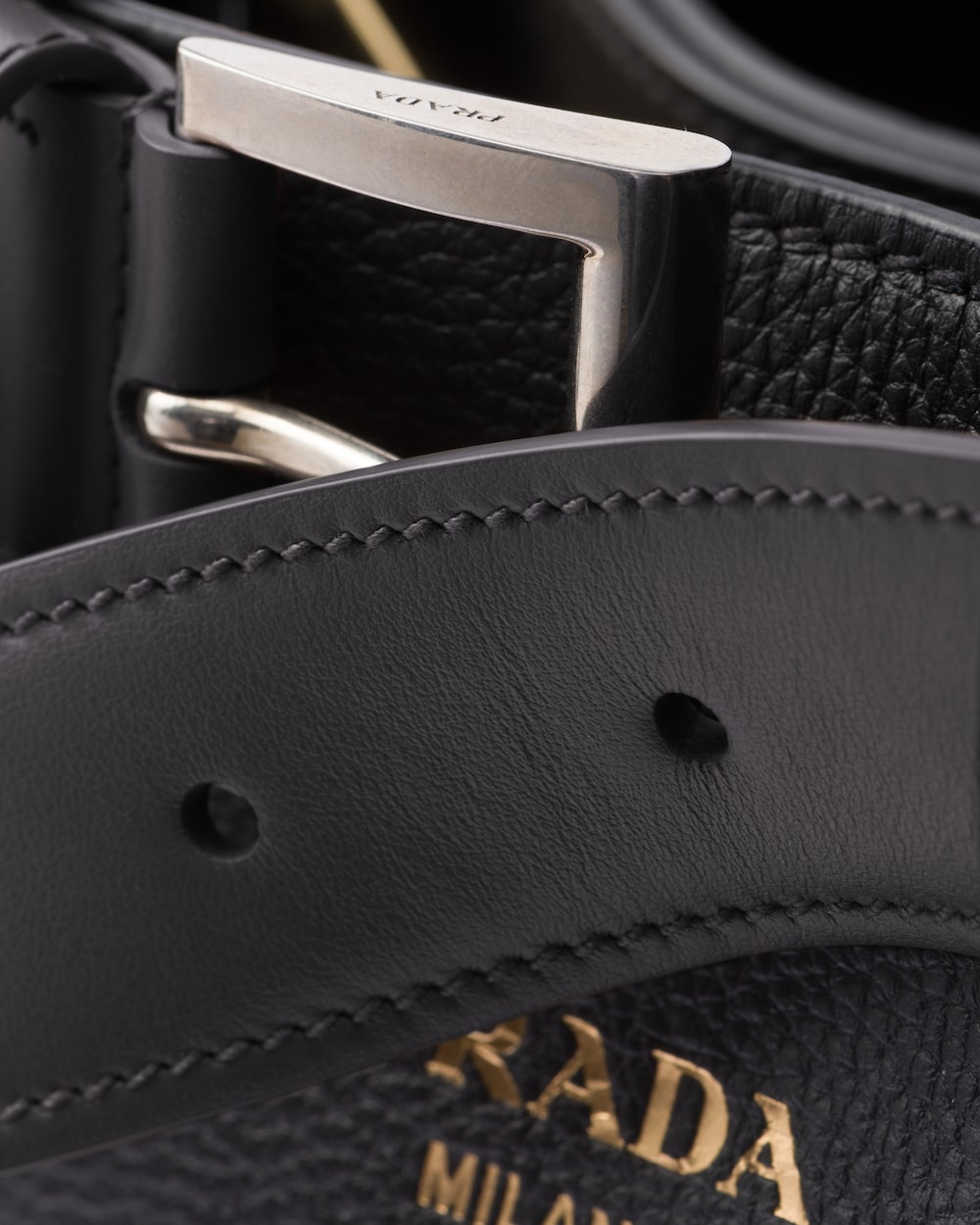 Replicate Prada Buckle Small Leather Handbag With Belt(1:1 replica)