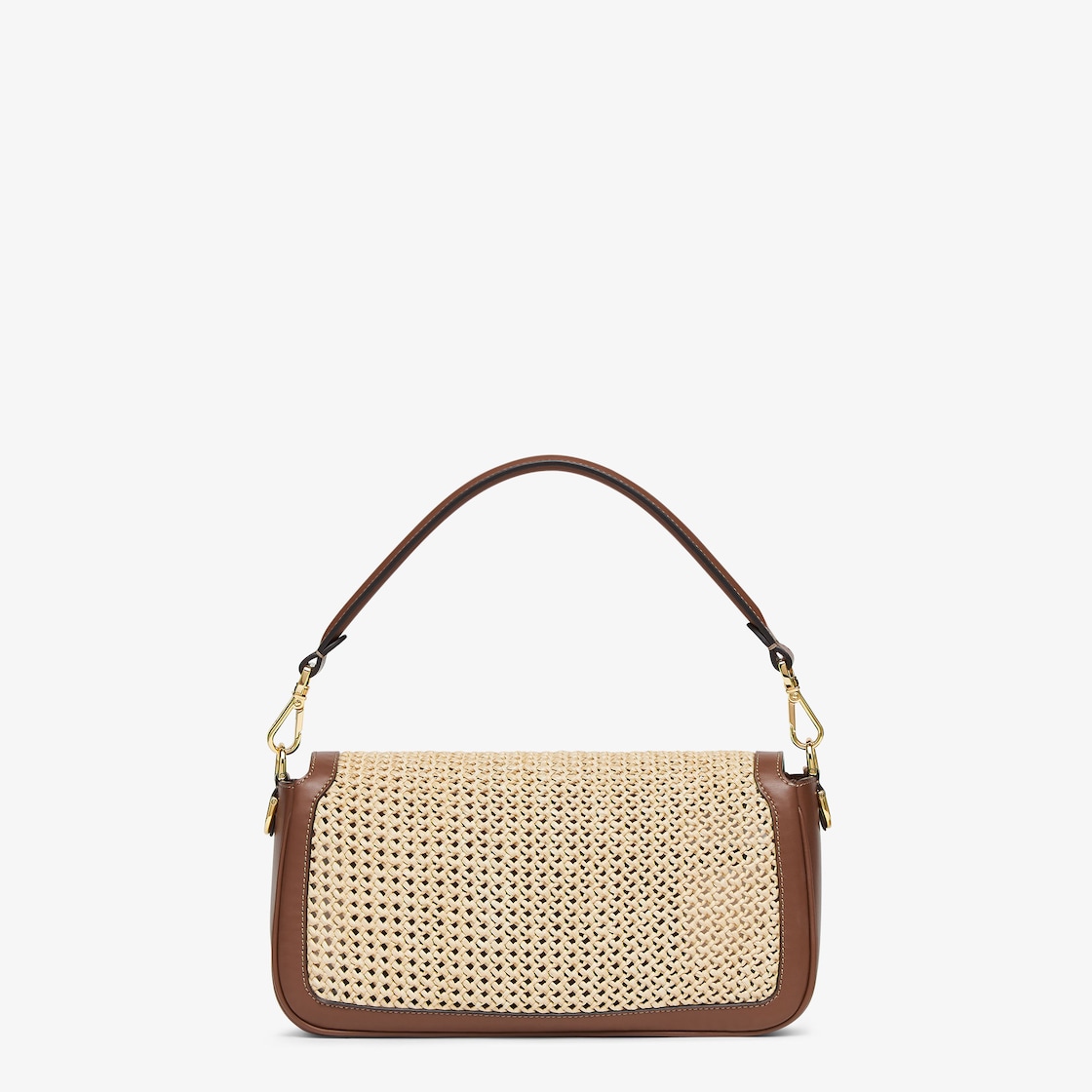 Replicate Baguette Brown Leather and Macramé Bag(1:1 replica)