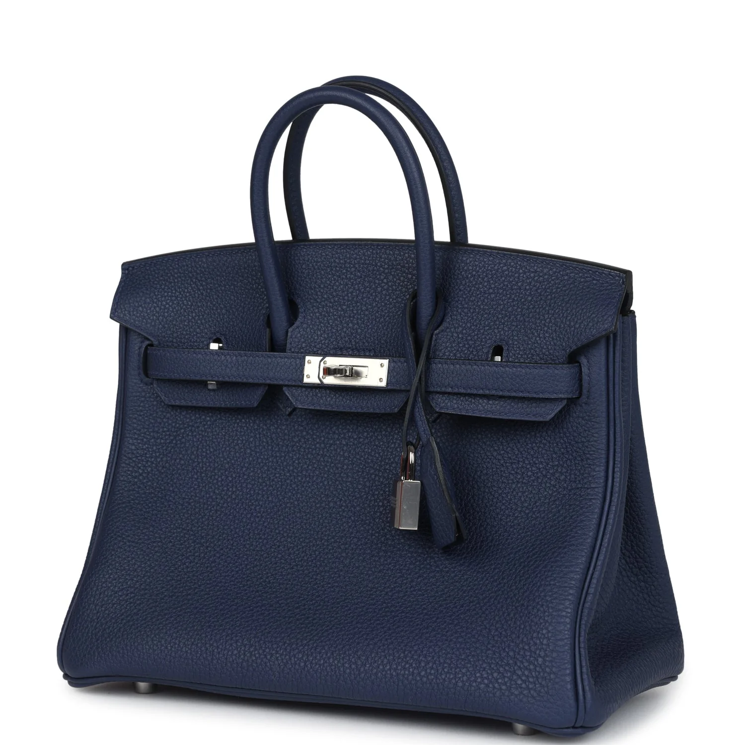 Replicate Hermes Birkin 25 Bleu Saphir Togo Palladium Hardware(1:1 replica)
