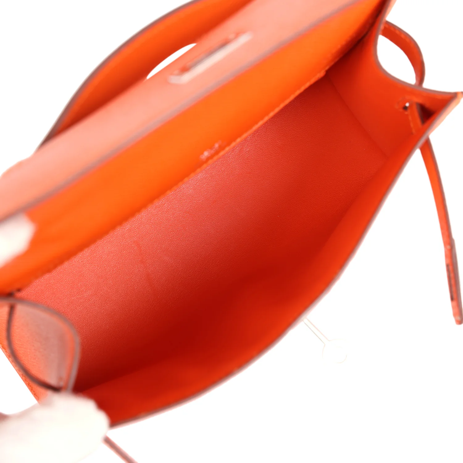 Replicate Hermes Kelly Pochette Feu Epsom Palladium Hardware(1:1 replica)