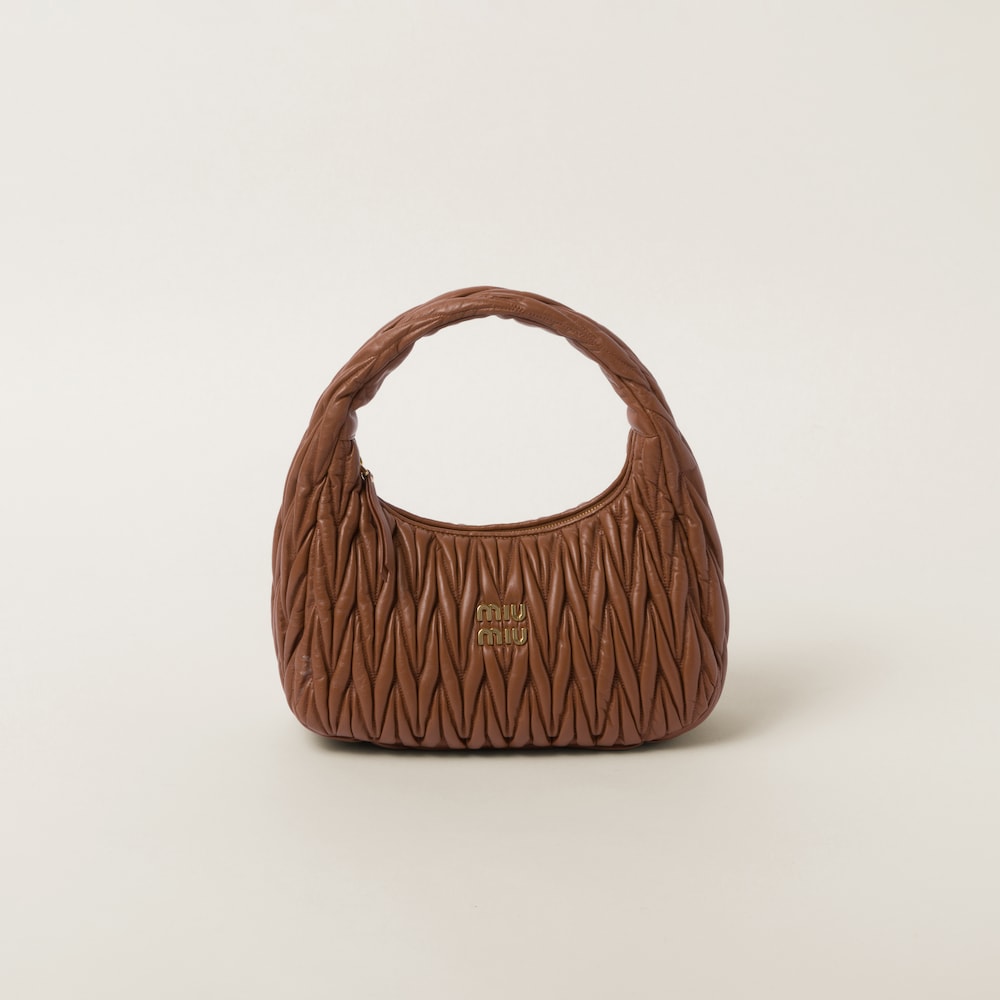 Replicate Large wander matelassé nappa leather hobo bag(1:1 replica)