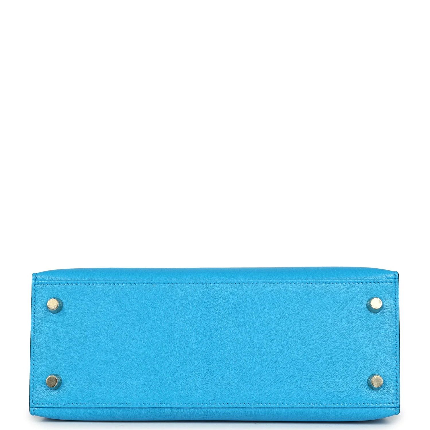 Replicate Hermes Kelly Sellier 25 Bleu Frida Chevre Gold Hardware(1:1 replica)