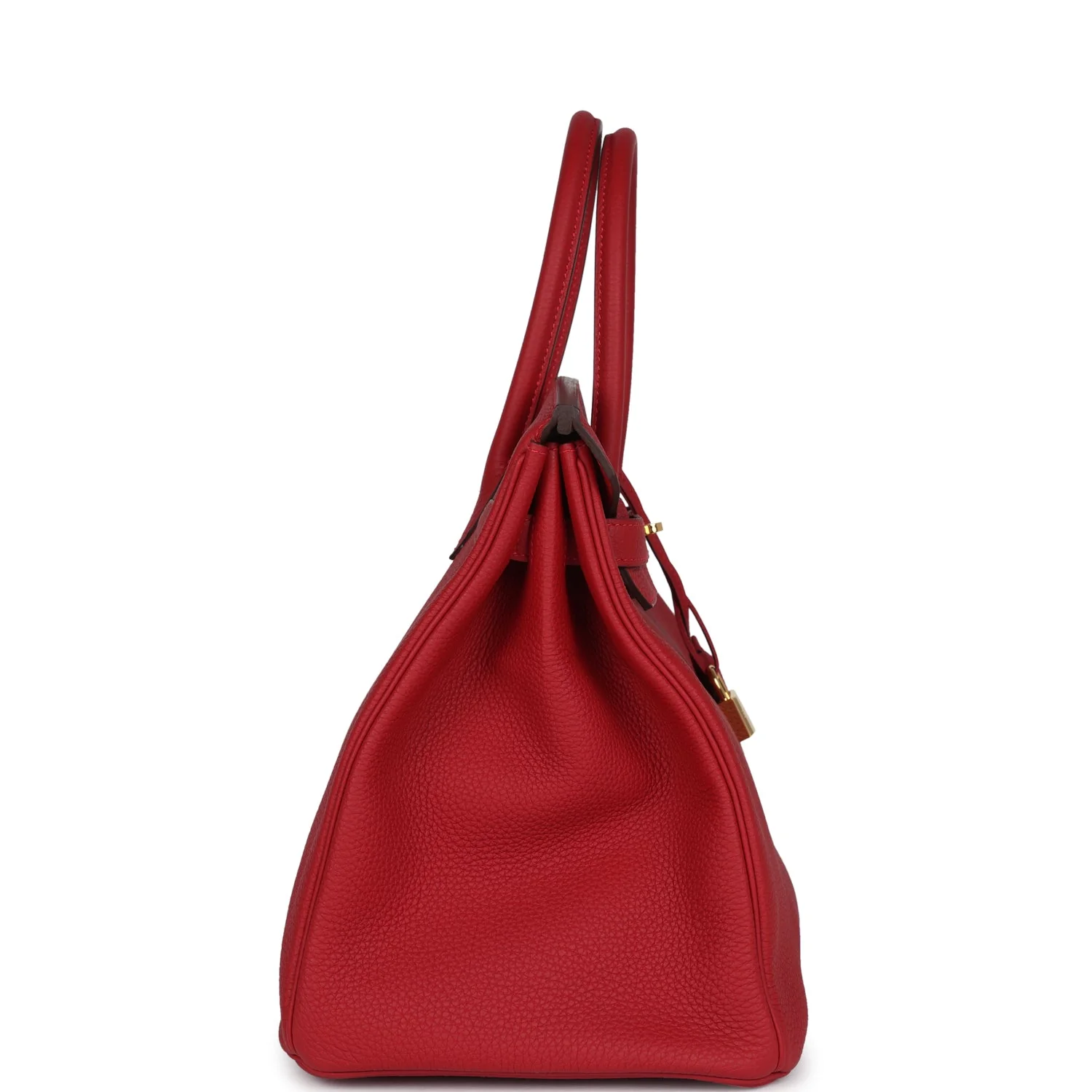 Replicate Hermes Birkin 35 Rouge Casaque Togo Gold Hardware(1:1 replica)