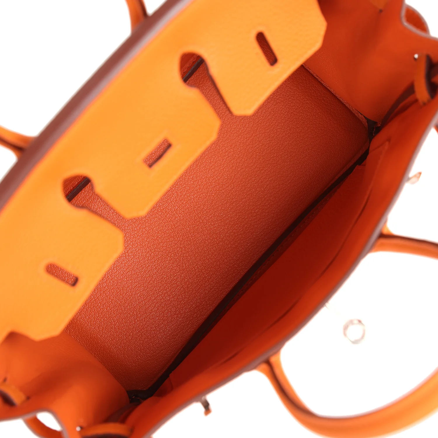 Replicate Hermes Birkin 25 Orange Togo Palladium Hardware(1:1 replica)