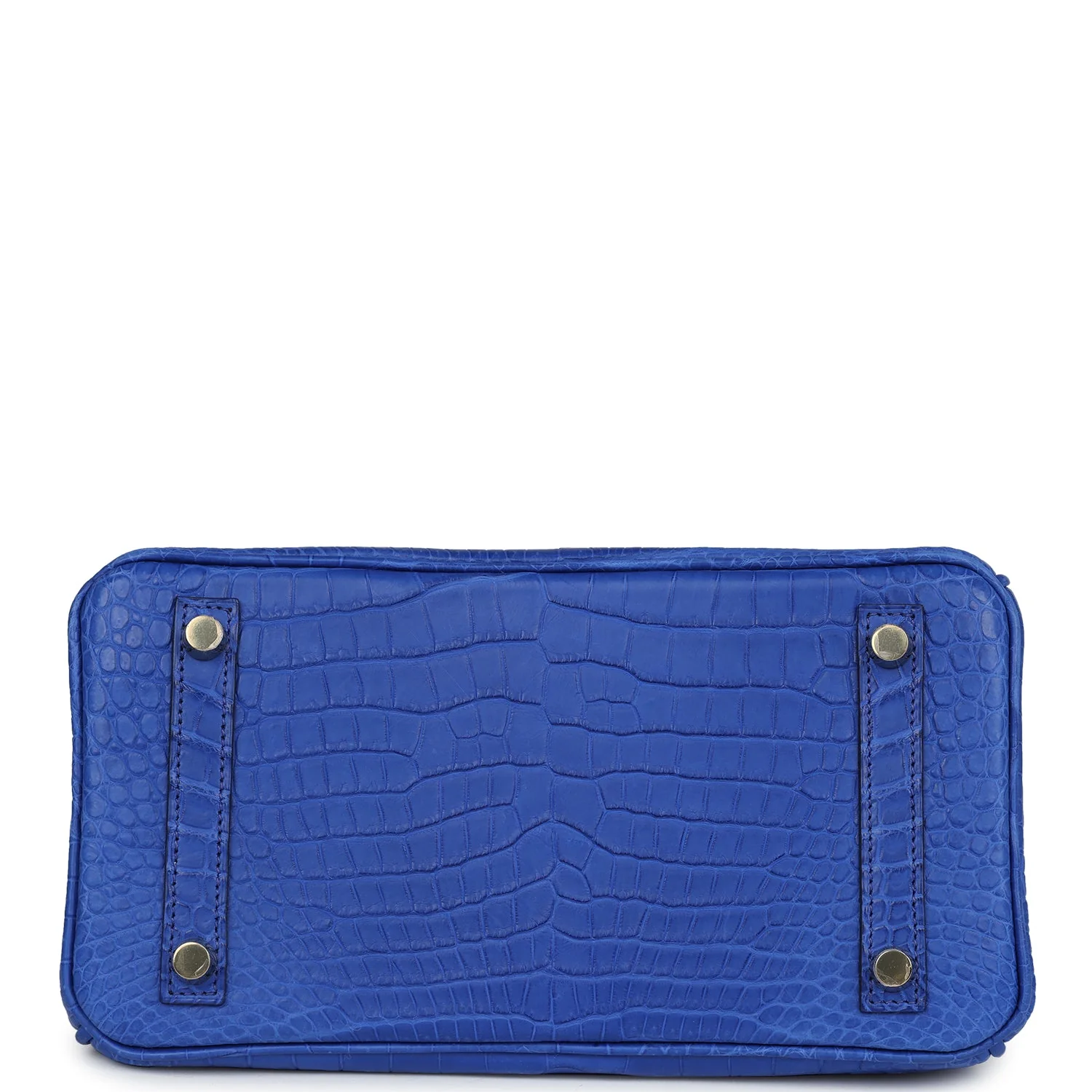 Replicate Hermes Birkin 25 Bleu Royal Matte Porosus Crocodile Gold Hardware(1:1 replica)