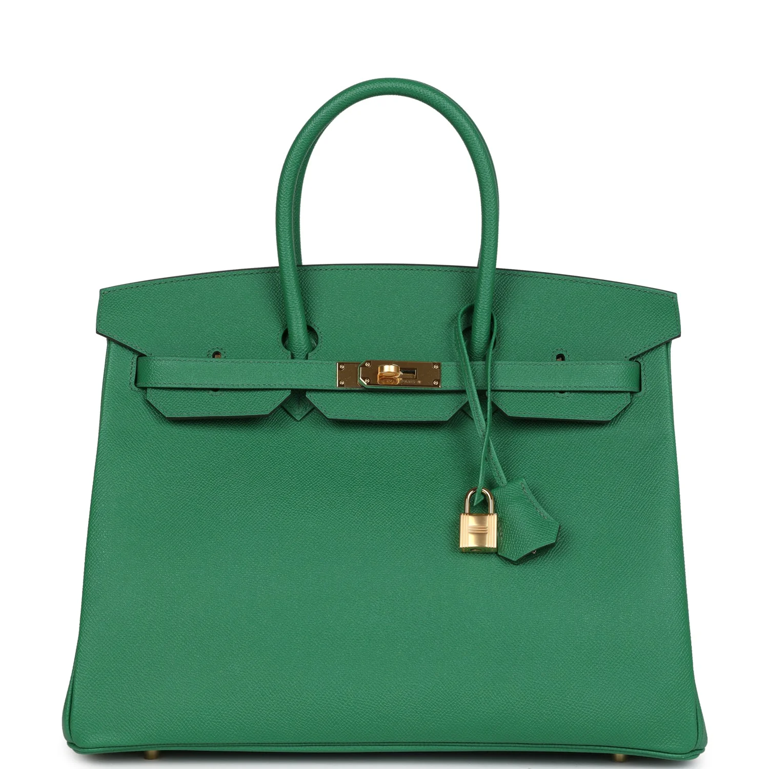 Replicate Hermes Birkin 35 Cactus Epsom Gold Hardware(1:1 replica)