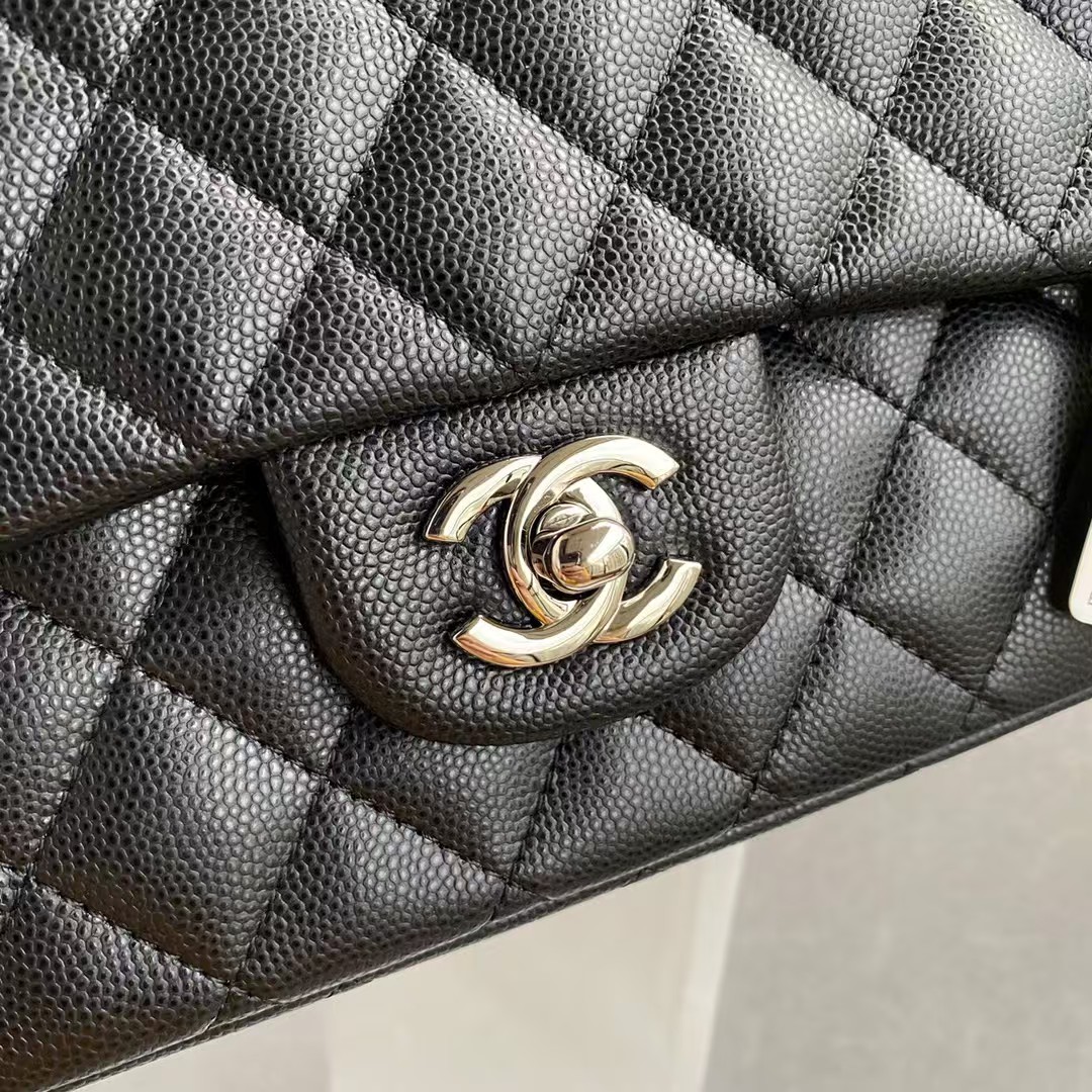 Replicate Chanel Classic 11.12 Handbag Caviar Silver Hardware(1:1 replica)