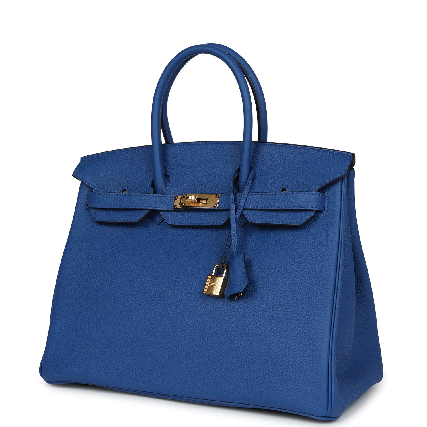 Replicate Hermes Birkin 35 Bleu Royal Togo Gold Hardware(1:1 replica)