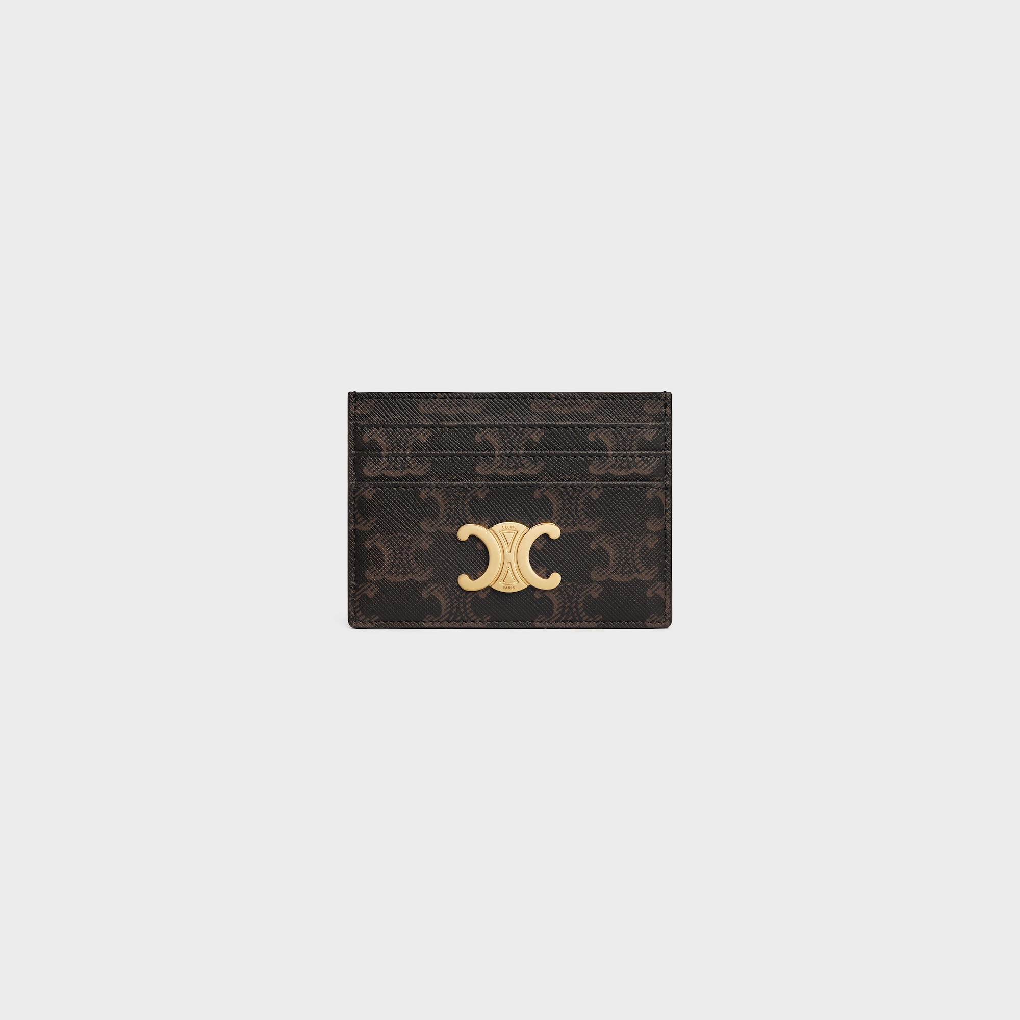 Replicate CARD HOLDER TRIOMPHE IN TRIOMPHE CANVAS TAN(1:1 replica)
