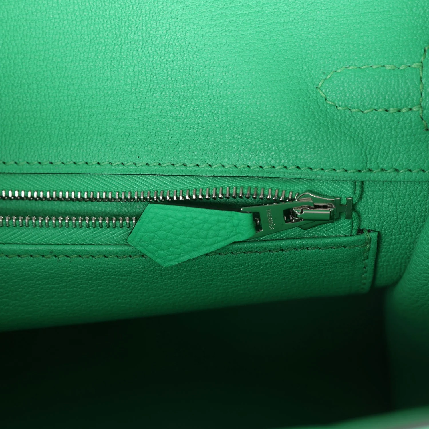 Replicate Hermes Birkin 25 Vert Comics Togo and Matte Alligator Touch Palladium Hardware(1:1 replica)