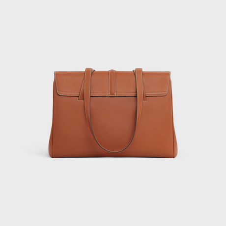 Replicate MEDIUM SOFT 16 BAG IN SMOOTH CALFSKIN TAN(1:1 replica)